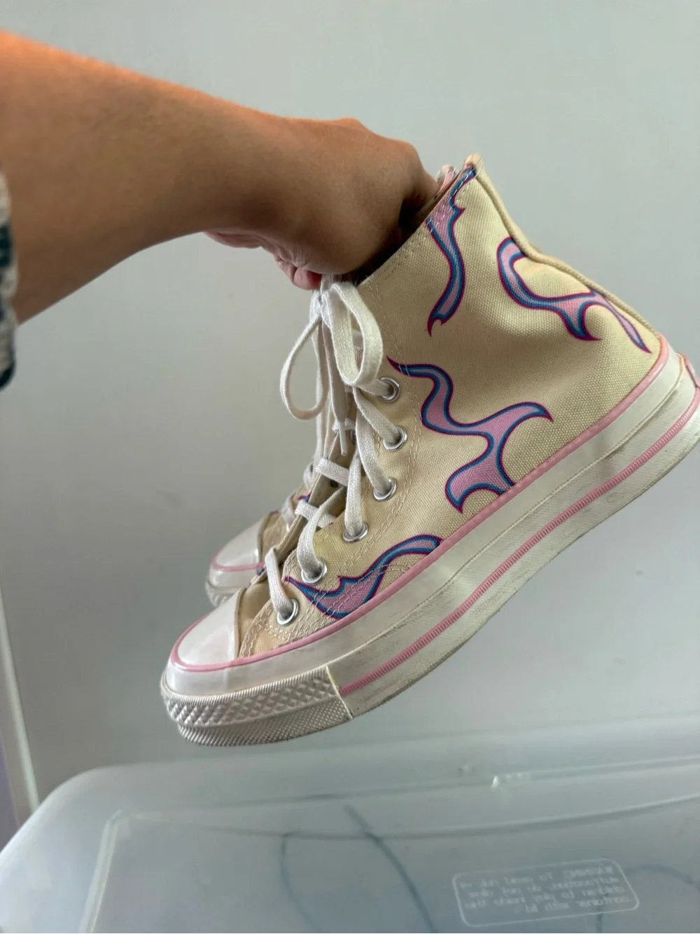 Converse Golf Le Fleur Chuck 70 High Yellow Flame Sneakers Women’s 7 - Picture 4 of 10